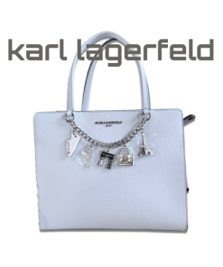 Karl Lagerfeld • satchel celeste con charms