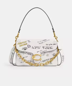 Coach • Chain Tabby Shoulder Bag With Sketch Print