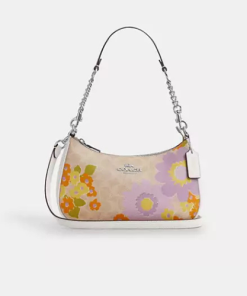 Coach • Teri Shoulder Bag In Signature Canvas With Floral Print