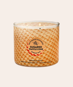 Bath & Body Works • Sugar Waffled Cone vela 3 mechas