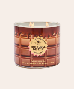 Bath & Body Works • Hot Fudge Drizzle vela 3 mechas