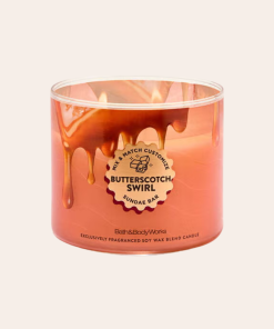 Bath & Body Works • Butterscotch Swirl vela 3 mechas