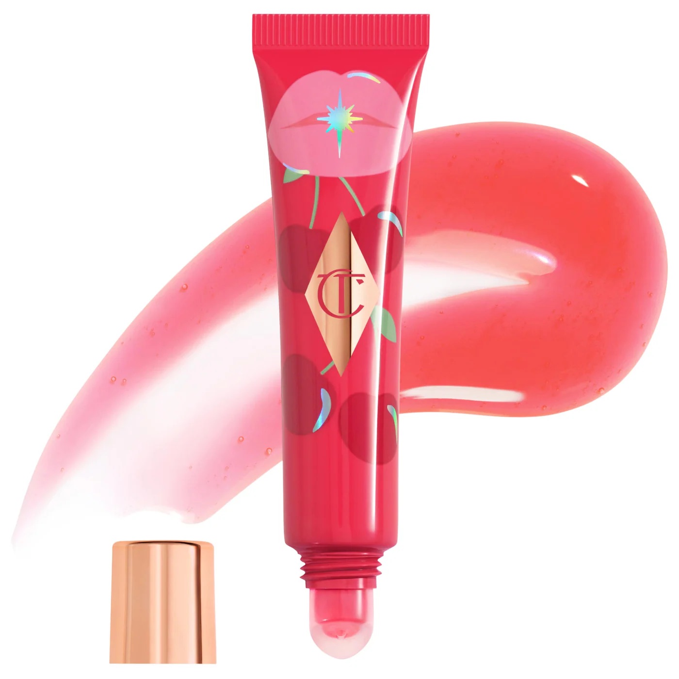 Charlotte Tilbury Unreal Lips Healthy Glow Nectar Nourishing Lip Oil with Hyaluronic Acid and Vitamin E - Image 6