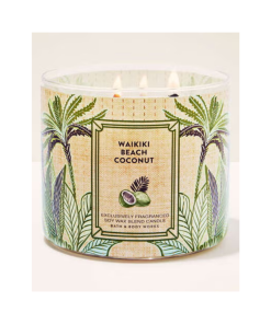 Bath and Body Works • Waikiki Beach Coconut Vela 3 mechas