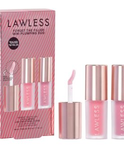 LAWLESS Mini Forget The Filler Lip Plumper Duo with Velvet + Strawberry Popsicle
