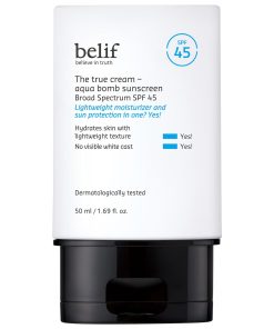 belif The True Cream Aqua Bomb SPF 45 Korean Moisturizer Face Sunscreen