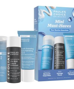 Paula's Choice  Mini Must-Haves with 2% BHA Exfoliating Toner, Foaming Cleanser, & SPF 50