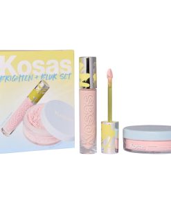 Kosas  Brighten & Blur Set - Color Corrector + Loose Setting Powder Face Set
