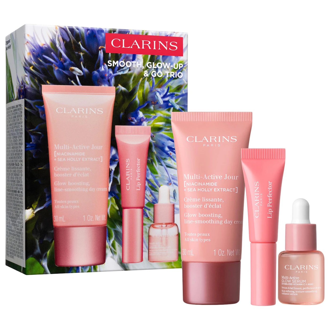 Clarins Smooth, Glow-Up & Go Set