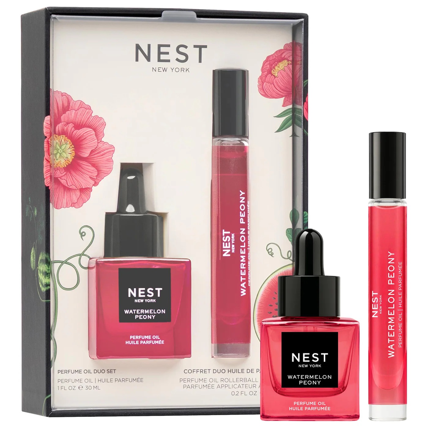 NEST New York Watermelon Peony Perfume Oil Duo Set