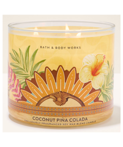 Bath & Body Works • Coconut Piña Colada Vela 3 mechas