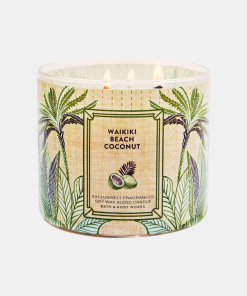 Bath and Body Works • Waikiki Beach Coconut Vela 3 mechas