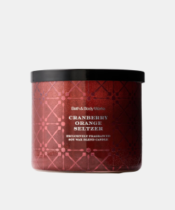 Bath & Body Works • Cranberry Orange Seltzer vela 3 mechas