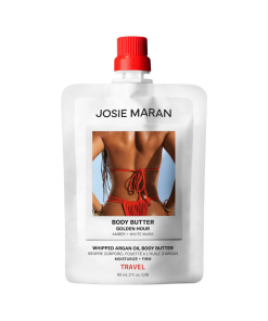JOSIE MARAN  Mini Golden Hour (Amber, White Musk) - Whipped Argan Oil Refillable Firming Body Butter