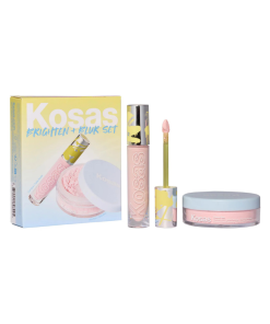 Kosas Brighten & Blur Set - Color Corrector + Loose Setting Powder Face Set