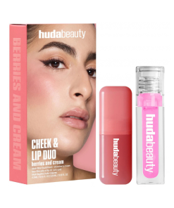 HUDA BEAUTY  Berries and Cream Liquid Blush and Lip Gloss Set