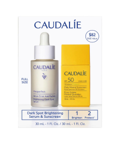Caudalie  Dark Spot Brightening Serum & Sunscreen SPF 50 Set
