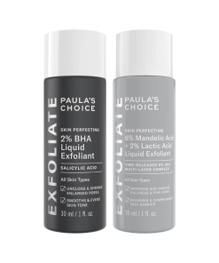 Paula's Choice  Mini Smooth + Brighten BHA/AHA Exfoliating Duo for Clearer, Radiant Skin