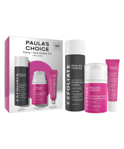 Paula's Choice  Plump + Glow Skincare Trio with 2% BHA & Peptides for Smoother, Firmer Skin