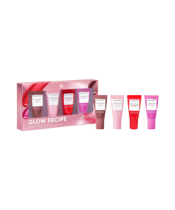 Glow Recipe  Glass Balm Mini Lip Balm Collection Gift Set for 12-HR Hydration & Shine