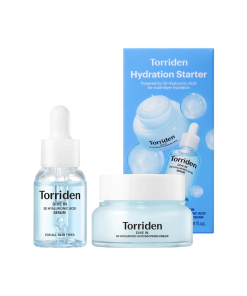 Torriden  DIVE IN Hydration Starter(DIVE IN 5D Hyaluronic Acid Ultra Hydrating Serum for Plump and Glow Skin & DIVE IN 5D Hyaluronic Acid Soothing Cream for Sensitive Skin Moisture and Relief)