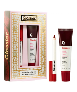 Glossier  Black Cherry Balm Dotcom & Mini Lip Line Lip Liner Pencil Makeup Gift Set